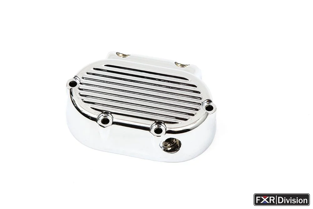 FXR TRANSMISSION SIDE COVER FOR 87-94 - CHROME, GLOSS OR WRINKLE